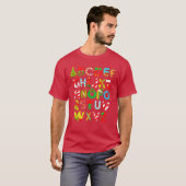 ヴィンテージアルファベット文字 Tシャツ (正面フル)