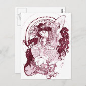 ヴィンテージアルフォノースミュシャアート ポストカード (正面/裏面)