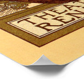 ヴィンテージアルフォンスミュシャロレンザッチオ垂直バナー ポスター (角)