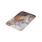 ヴィンテージアルフォンスミュシャ女神アールヌーボー バスマット (アングル)