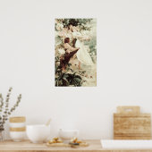 ヴィンテージアルフォンスミュシャ春精神 ポスター (キッチン)