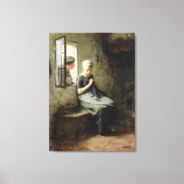 ヴィンテージアルベールNeuhuysフィッシャーマンズクールシップ キャンバスプリント