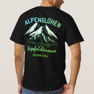 ヴィンテージアルペンデザイン メンズTシャツ 山の自由 Tシャツ