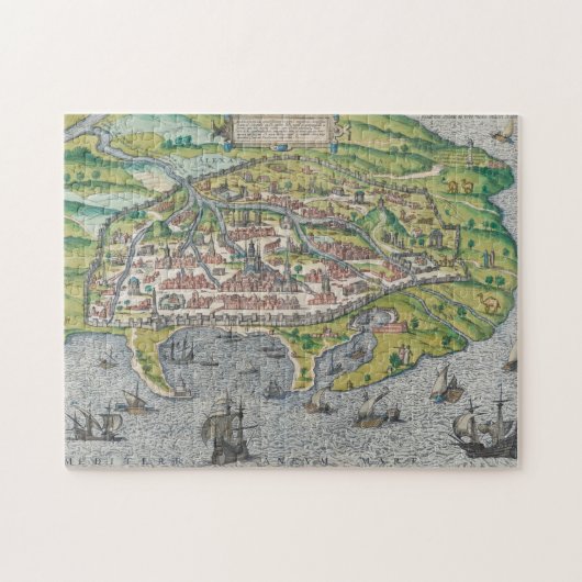 ヴィンテージアレクサンドリアジョージブラウンの地図 ジグソーパズル (横)