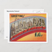 ヴィンテージアレクサンドリアルイジアナ ポストカード (正面/裏面)