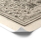 ヴィンテージアレクサンドリア・エジプトの地図（1575年） ポスター (角)