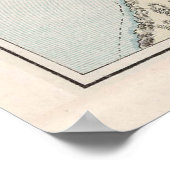 ヴィンテージアレクサンドリア・エジプトの地図（1874年） ポスター (角)