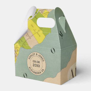 ヴィンテージアレクサンドリアVAの結婚地図 フェイバーボックス