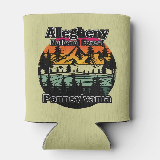 ヴィンテージアレゲニー国立森林ペンシルバニア 缶クーラー (裏面)