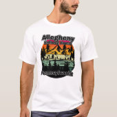 ヴィンテージアレゲニー国立森林ペンシルバニア Tシャツ (正面)