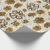 ヴィンテージアロハギフトラップ |ハイビスカス ラッピングペーパー (角)