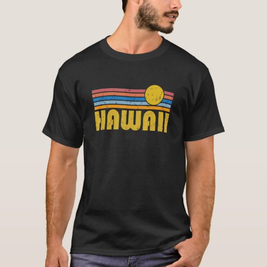 ヴィンテージアロハハワイビーチサマーレトロ Tシャツ (正面)