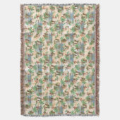 ヴィンテージアロハハワイビーチ夏 スローブランケット (正面縦)