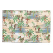 ヴィンテージアロハハワイビーチ夏 枕カバー (裏面)