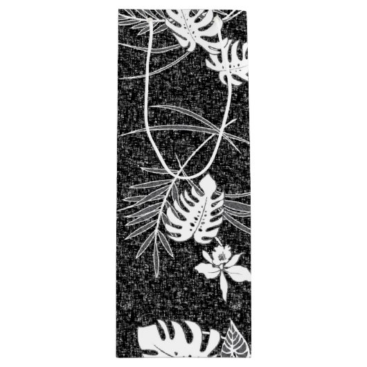 ヴィンテージアロハ抱き枕 | Lau Barkcloth Black ワインギフトバッグ (正面)