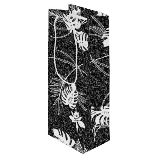 ヴィンテージアロハ抱き枕 | Lau Barkcloth Black ワインギフトバッグ (正面アングル)