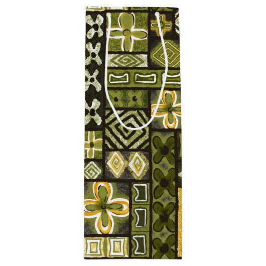 ヴィンテージアロハ抱き枕 | Pua Green ワインギフトバッグ (正面)