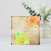 ヴィンテージアロハ/ルアウ（ハワイ式宴会）結婚式招待状 招待状 (スタンド正面)