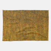 ヴィンテージアロバーエンボスフローラルパターン キッチンタオル (横)