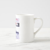 ヴィンテージアンアーバーレイルウェイカーフェリーミシガン湖 ボーンチャイナマグカップ (右)