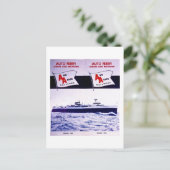 ヴィンテージアンアーバーレイルウェイカーフェリーミシガン湖 ポストカード (スタンド正面)