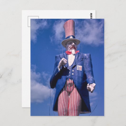 ヴィンテージアンクルサム像はがき ポストカード (正面/裏面)