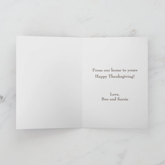 ヴィンテージアンクルサム感謝祭グリーメンカスタムト シーズンカード (内部)