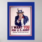 ヴィンテージアンクルサム戦争ポスター ポスター (正面)