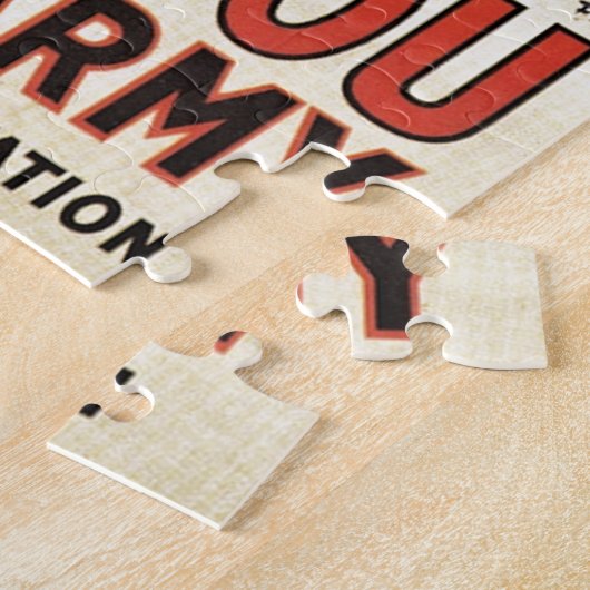 ヴィンテージアンクルサム私はあなたがWWIプロパガンダUSA ジグソーパズル (側面)