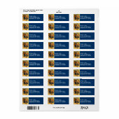 ヴィンテージアンクルサム&ネイビーシップ住所 シール (フルシート)