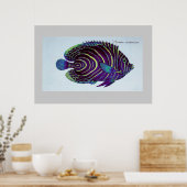 ヴィンテージアンジェフィッシュプリント ポスター (キッチン)