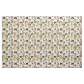 ヴィンテージアンジェルズインザクラウドコラージュ ファブリック (ファットクウォーター)