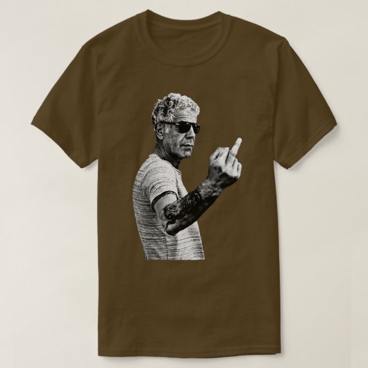 ヴィンテージアンソニーbourdain伝説的シェフクルーネックS Tシャツ (デザイン正面)