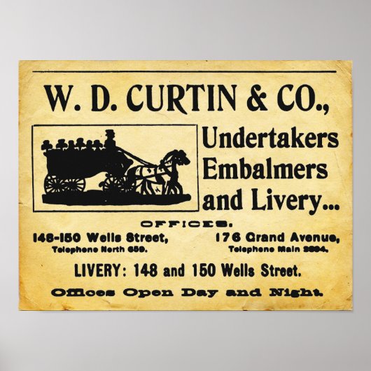 ヴィンテージアンダー – Embalmer Poster ポスター (正面)