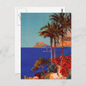 ヴィンテージアンティベスコットダジュール風景葉書 ポストカード (正面/裏面)