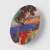 ヴィンテージアンティベスコートダジュール ラウンド壁時計 (傾斜)