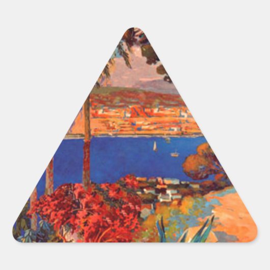 ヴィンテージアンティベスコートダジュール 三角形シール (正面)