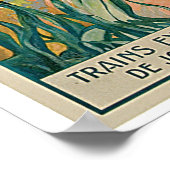 ヴィンテージアンティベスフランス旅行広告 ポスター (角)