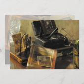 ヴィンテージアンティークと懐かしい記念品 招待状 (正面/裏面)