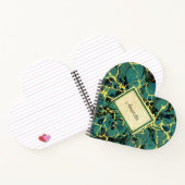 ヴィンテージアンティークのマーク付き紙と名前ラベル ノートブック (内部)