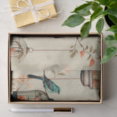 ヴィンテージアンティークの鳥類の分離 薄葉紙 (ギフト)