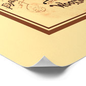 ヴィンテージアンティークはリオンコーヒ広告ーの ポスター (角)