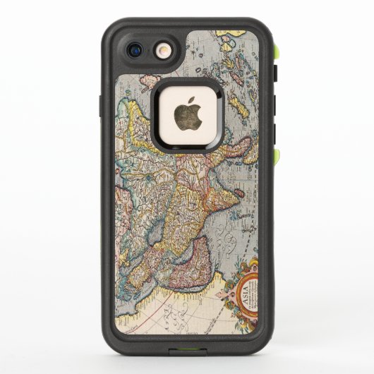 ヴィンテージアンティークアジアとオセアナの地図 LifeProof iPhoneケース (裏面)