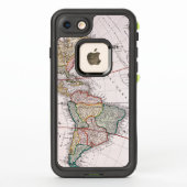 ヴィンテージアンティークアメリカの地図1746 LifeProof iPhoneケース (裏面)