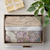 ヴィンテージアンティークアルフォンスミュシャアールヌーボー 薄葉紙 (ギフト)