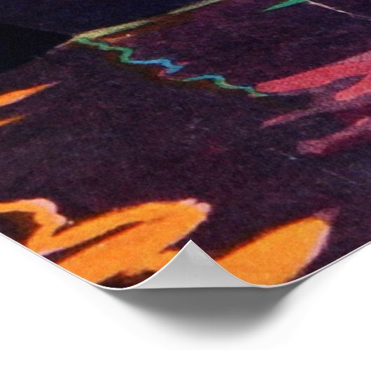 ヴィンテージアンティークイタリアトラベルマガジン魚釣り ポスター (角)