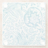 ヴィンテージアンティークウィリアムモリススネークズヘッドプリント ガラスコースター (裏面)