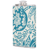 ヴィンテージアンティークウィリアムモリススネークズヘッドプリント フラスク (左)