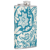 ヴィンテージアンティークウィリアムモリススネークズヘッドプリント フラスク (右)