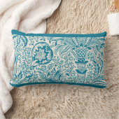 ヴィンテージアンティークウィリアム・モリス・スネーク空白のズ・ヘッド ランバークッション (ブランケット)